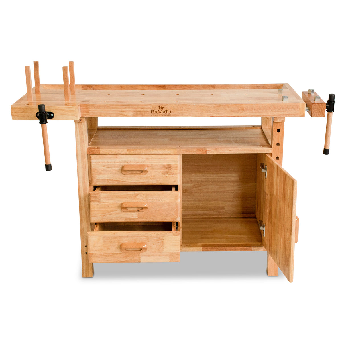 BAMATO WORK-1380 Massivholz-Werkbank