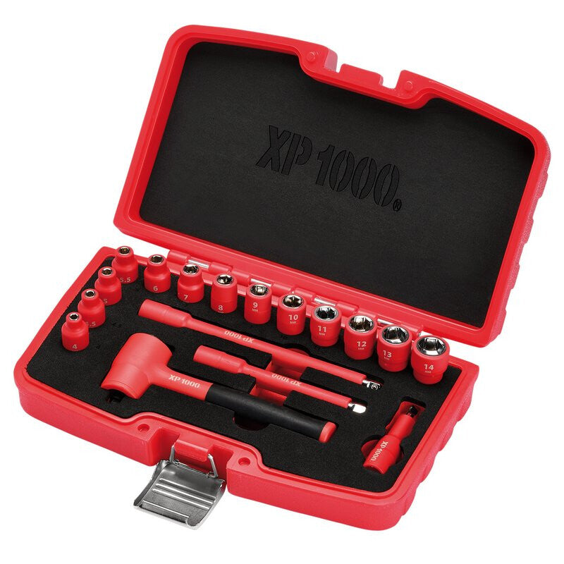 Draper Tools XP1000 1/4" Steckschlüsselsatz, VDE, 17-teilig D18115