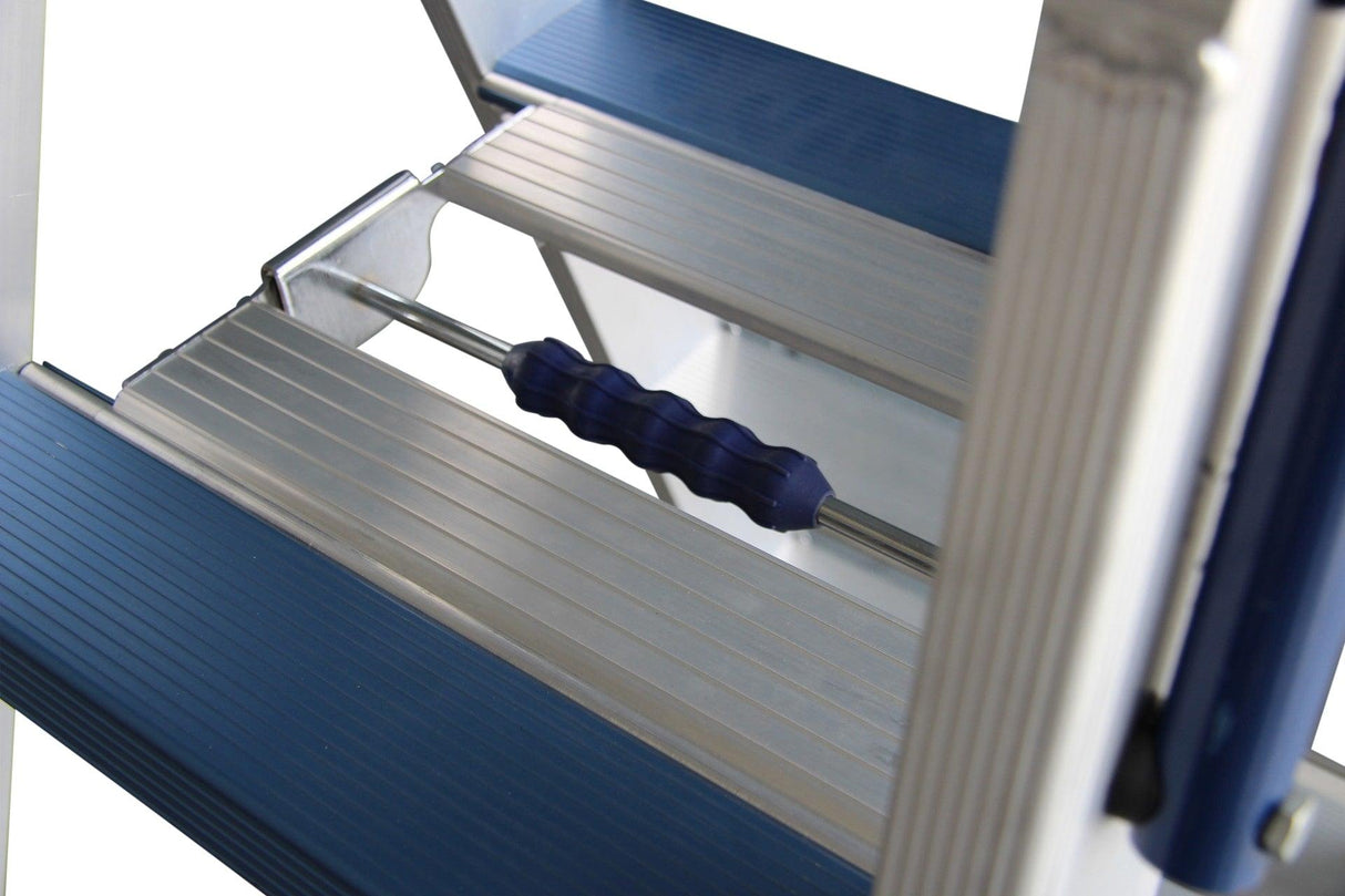 ASC Doppel Stehleiter - 6 Stufen - Robuste, beidseitig begehbare Profiqualität - NEN 2484 / EN 131 konform - ADT6 - Tools.de TP Profishop GmbH