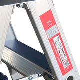 ASC Doppel Stehleiter - 6 Stufen - Robuste, beidseitig begehbare Profiqualität - NEN 2484 / EN 131 konform - ADT6 - Tools.de TP Profishop GmbH