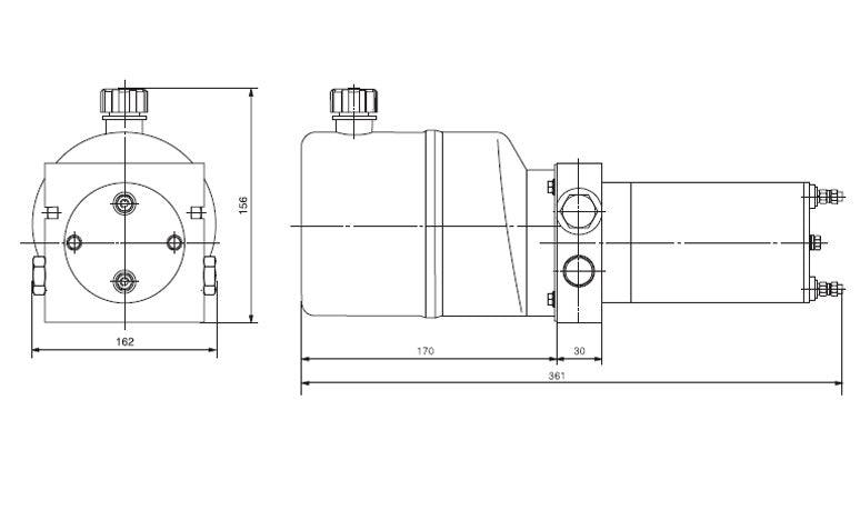 ASPIRA Bi-direktionale Hydraulikpumpe 12V 0,8kW - HP12VD - Tools.de TP Profishop GmbH