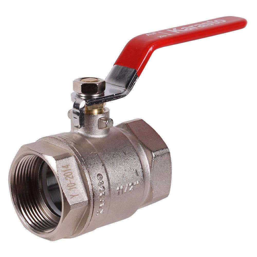 ASPIRA Kugelhahn 3/4" mit Teflon-Dichtung - vernickelt - 70mm, 0-25 bar Druckbeständigkeit - KK19 - Tools.de TP Profishop GmbH