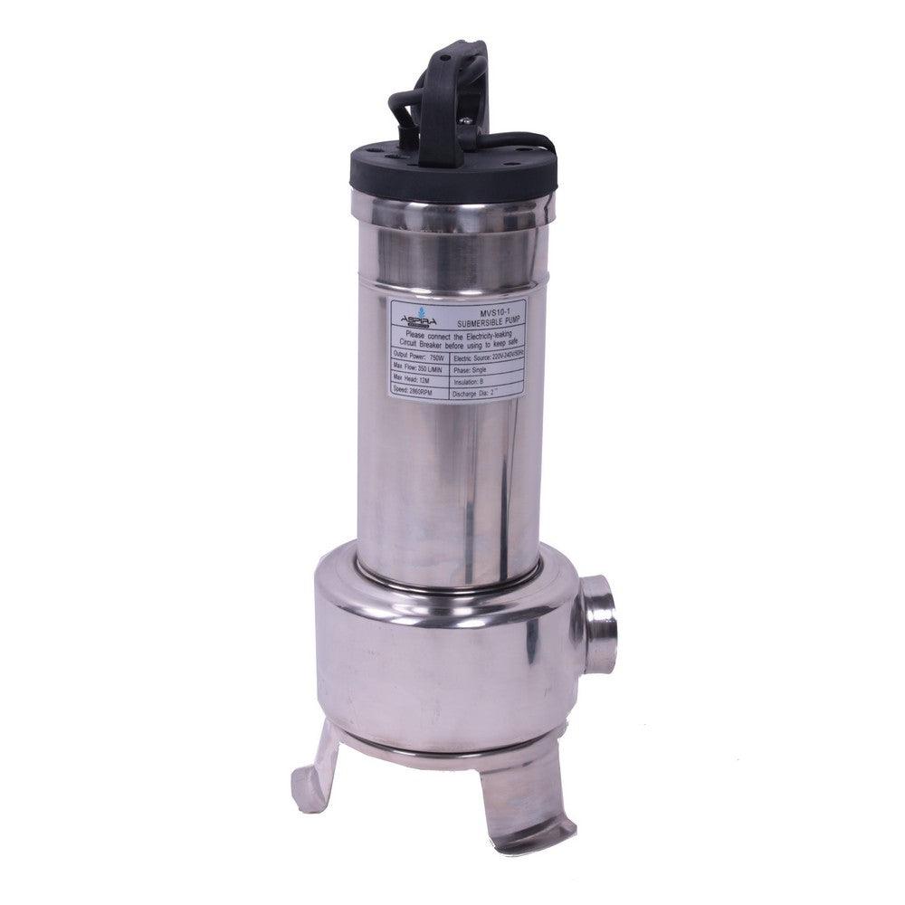 ASPIRA Tauchpumpe aus Edelstahl 0,75kW 230V - ideal für den Dauereinsatz - MVS10 - Tools.de TP Profishop GmbH