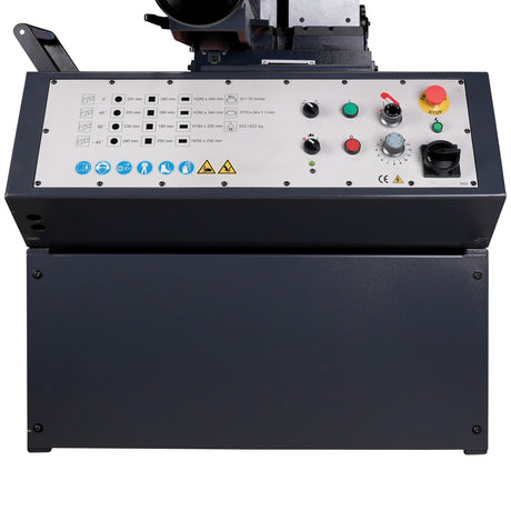 Cowley Profi Metallbandsäge, Bandsäge Hydraulisch 355 mm 400V - Automatischer / Hydraulischer Vorschub mit Sägeblattsystem - BS355N - Tools.de TP Profishop GmbH