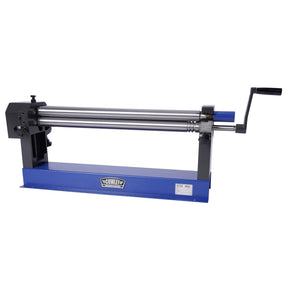 Cowley Rundbiegemaschine 3-Walzen 0,8 x 610 mm Rollenbiegemaschine für Bleche bis 610 mm, Biegemaschine, Ausschwenkbarer Oberwalze, Leichtgängiger Handkurbel, Blechbiegemaschine - SR610 - Tools.de TP Profishop GmbH
