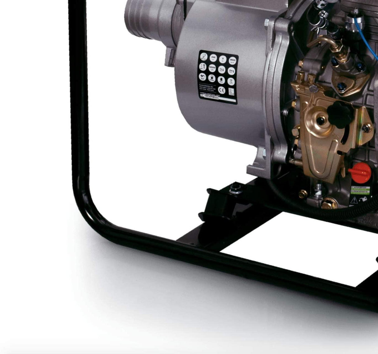 Diesel 3" Wasserpumpe mit E-Starter 5PS starke Teichpumpe Schmutzwasserpumpe 52000 Liter/Std - Tools.de TP Profishop GmbH