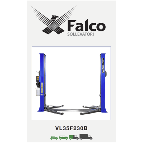 Falco Sollevatori 2-Säulen Hebebühne 4000kg 230V Classic / Zweisäulenhebebühne VL35F230B - Tools.de TP Profishop GmbH