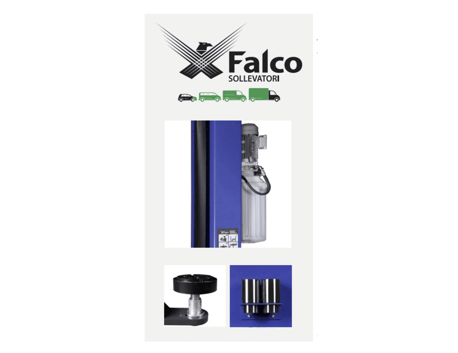 Falco Sollevatori 5T 2-Säulen Hebebühne 5000kg 400V vollautomatisches Modell Titan VL50F400 - Tools.de TP Profishop GmbH