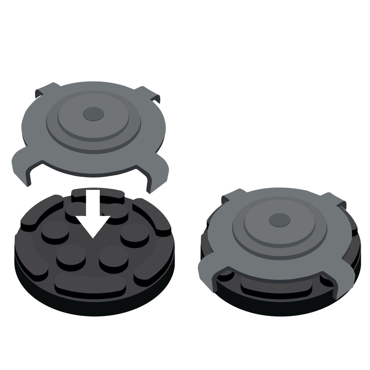 Falco Sollevatori Stützadapter Ø160mm für Tesla Modell 3 / Adapter für KFZ Hebebühne RP3T160 - Tools.de TP Profishop GmbH