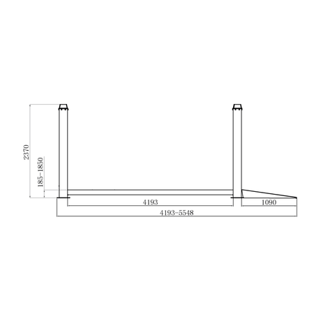 Falco Sollevatori Viersäulenhebebühne 4000kg 4,5m Centurion / Hebebühne mit vier Säulen VL4K400V - Tools.de TP Profishop GmbH