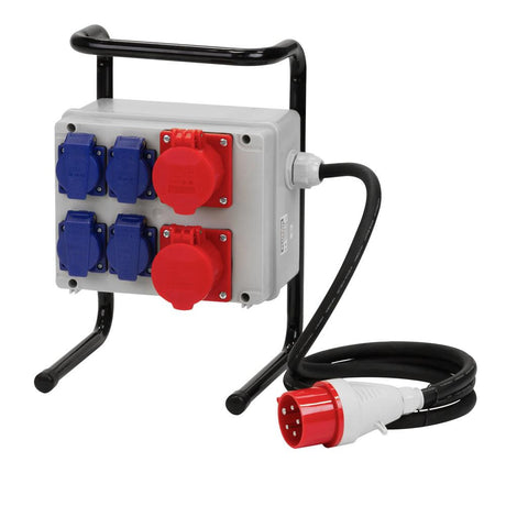 Fluxon Stromverteiler Stehend 16A Stromkasten Steckdose - VDD416 - Tools.de TP Profishop GmbH