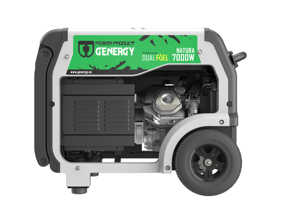 GENERGY Pro Natura 7000 Hybrid Dual Fuel Stromgenerator, Gas und Benzin Stromerzeuger, Stromerzeuger Gas - 7000W 230V E-Start - Tools.de TP Profishop GmbH