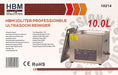HBM 10L Profi Digital Edelstahl Ultraschallreinigungsgerät Ultraschallreiniger - 10214 - Tools.de TP Profishop GmbH