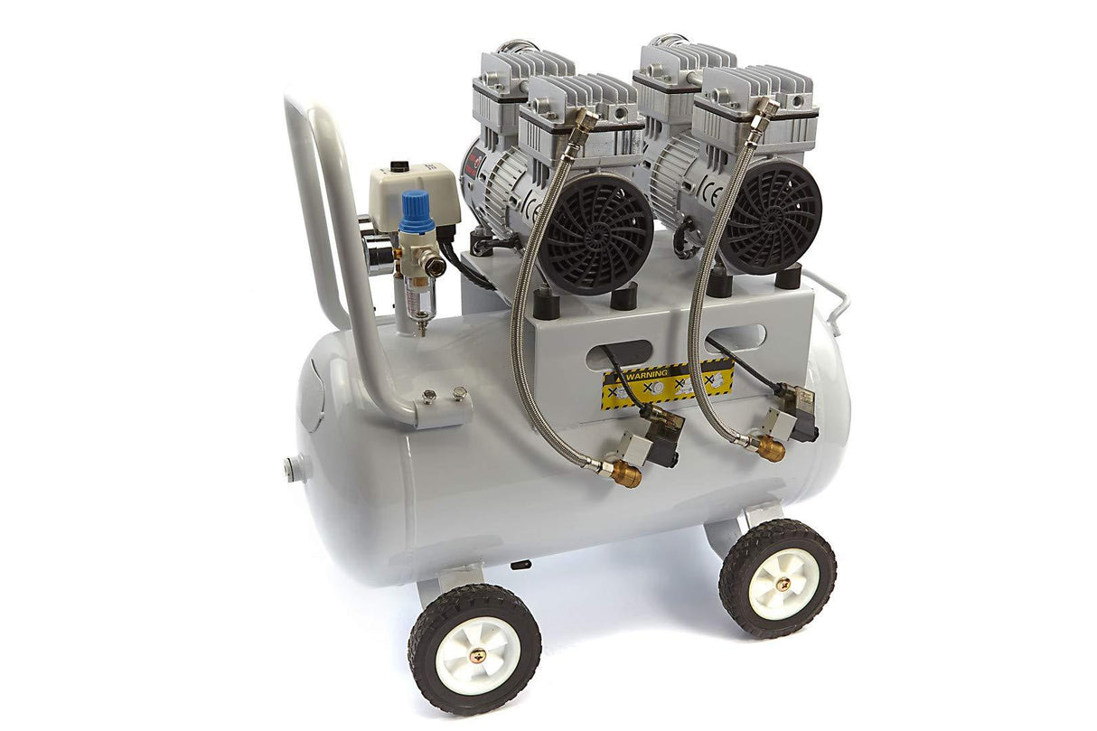 HBM 1500W 2 PS Silent ölfreier Kompressor 50 Liter - Leise Kompressoren, Flüsterkompressor - 6290 - Tools.de TP Profishop GmbH
