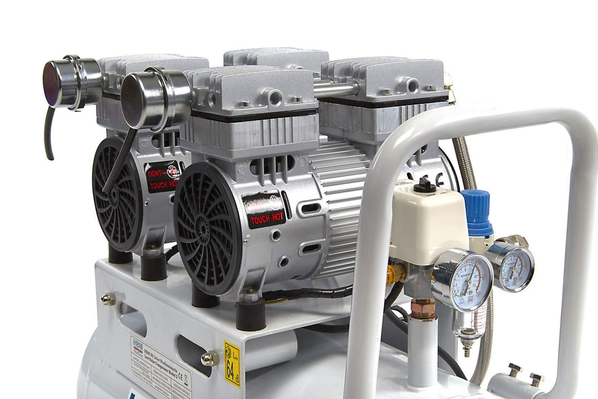HBM 1500W 2 PS Silent ölfreier Kompressor 50 Liter - Leise Kompressoren, Flüsterkompressor - 6290 - Tools.de TP Profishop GmbH