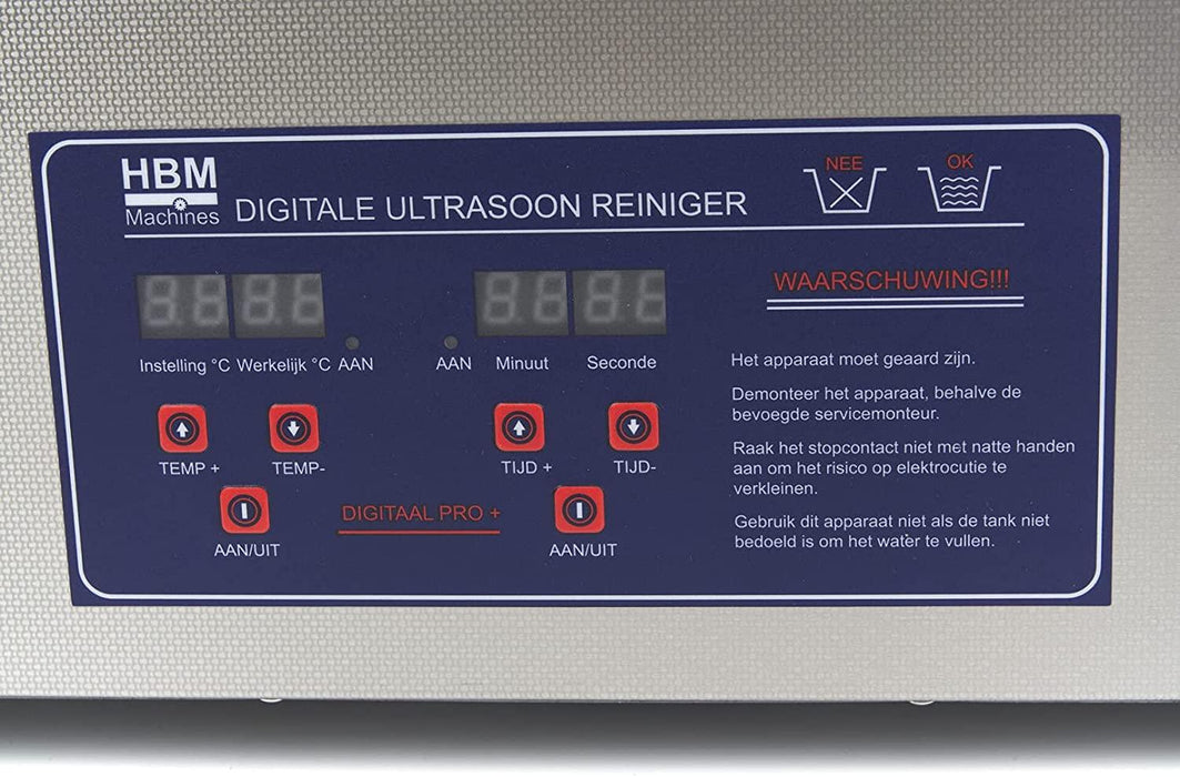 HBM 30L Profi Digital Edelstahl Ultraschallreinigungsgerät Ultraschallreiniger - Tools.de TP Profishop GmbH
