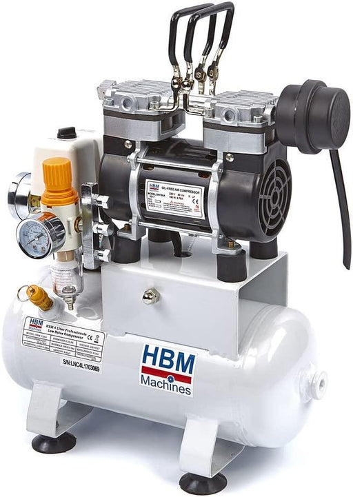 HBM 4 l professioneller geräuscharmer Airbrush-Kompressor - Tools.de TP Profishop GmbH