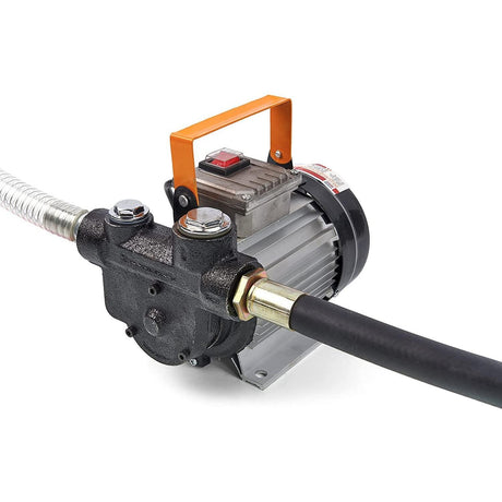 HBM Dieselpumpe Heizölpumpe 230v selbstansaugend, Saugschlauch 2m, Förderschlauch 4m, Ölpumpe Bio Diesel 230V Automatik Pistole 60L/min - Tools.de TP Profishop GmbH