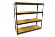 HBM Professionelles Werkstattregal - 4 Ebenen, 400 kg Gesamttragkraft, Schraubenlose Montage, 180 x 60 x 180 cm - Tools.de TP Profishop GmbH