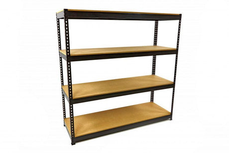 HBM Professionelles Werkstattregal - 4 Ebenen, 400 kg Gesamttragkraft, Schraubenlose Montage, 180 x 60 x 180 cm - Tools.de TP Profishop GmbH