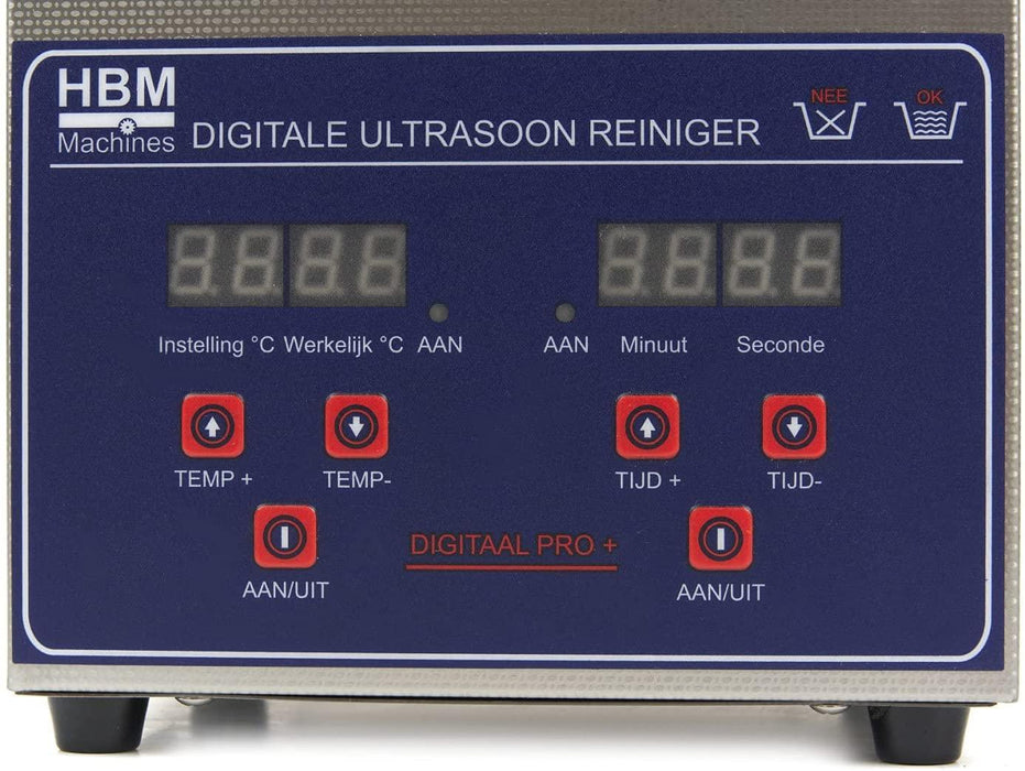 HBM Profi Digital Edelstahl Ultraschallreinigungsgerät 2 L - Ultraschallreiniger - 10211 - Tools.de TP Profishop GmbH
