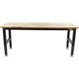 Höhenverstellbare Werkbank mit Massivholz-Arbeitsplatte 182x 60 cm Höhenverstellung von 53,5 bis 98,5 cm - Tools.de TP Profishop GmbH