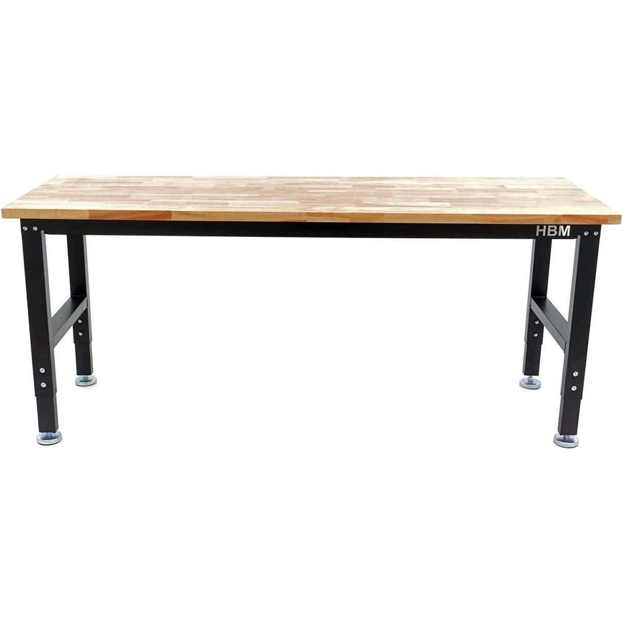 Höhenverstellbare Werkbank mit Massivholz-Arbeitsplatte 182x 60 cm Höhenverstellung von 53,5 bis 98,5 cm - Tools.de TP Profishop GmbH