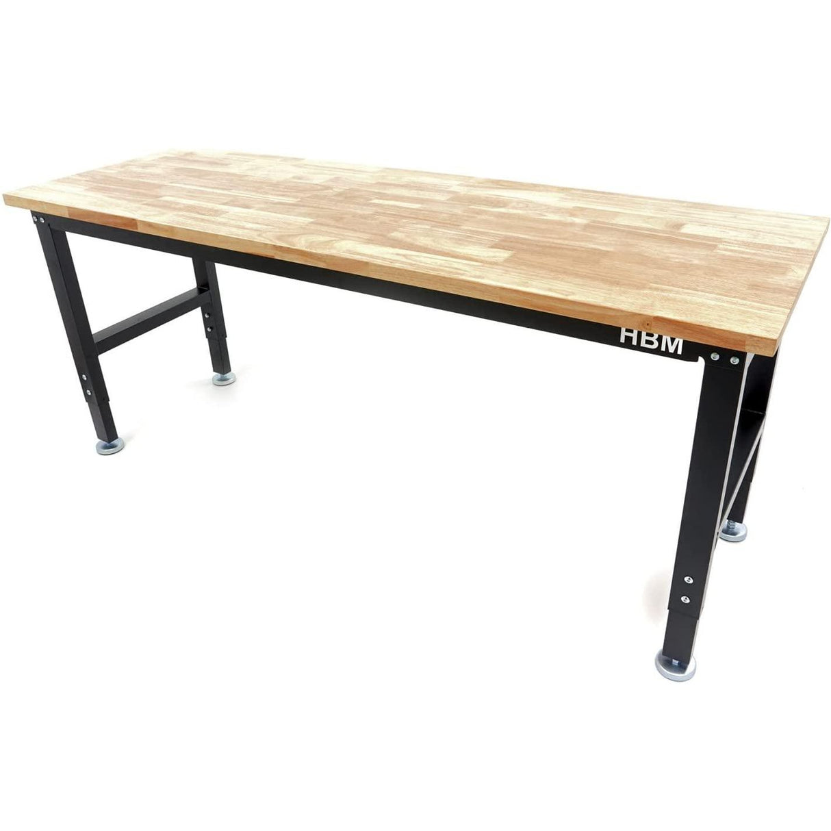 Höhenverstellbare Werkbank mit Massivholz-Arbeitsplatte 182x 60 cm Höhenverstellung von 53,5 bis 98,5 cm - Tools.de TP Profishop GmbH