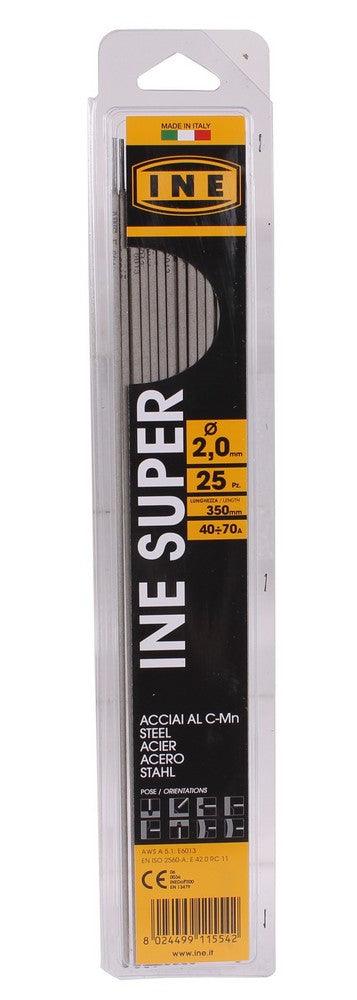 I.N.E. Stabelelektroden Stahl Rutil 2,0mm 350mm 25 Stück INESUPER20B25 - Tools.de TP Profishop GmbH