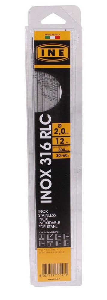INE Stabelelektroden Edelstahl 316RLC 2,0mm 300mm 12st INE31620B12 - Tools.de TP Profishop GmbH