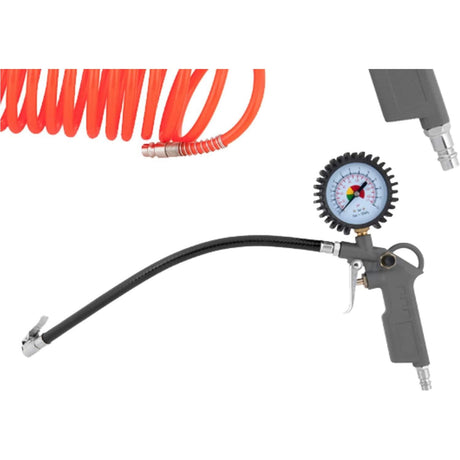 iTools 3-teiliges Druckluftpistolen-Set mit Druckanzeige und Reifenfüller - inklusive Schlauch für Kompressor - ITKITCO3 - Tools.de TP Profishop GmbH