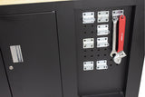 KROFtools Profi fahrbare Werkbank mit Schubladen, 10 Schubladen, 1 Flügeltür, Werkbank mit kleine Lochwand, Werkstattausrüstung Tools.de - Werktisch Montagewerkbank Werkstatttisch - kugelgelagerten Schubladen - Tools.de TP Profishop GmbH
