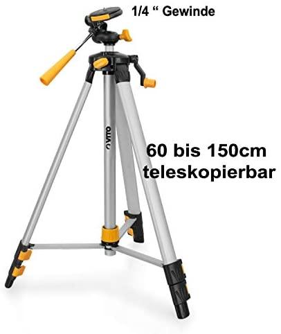 Laserstativ Baustativ Stativ Laser Nivelliergerät Linienlaser Kreuzlinienlaser kompatibel mit 1/4 Zoll - Tools.de TP Profishop GmbH