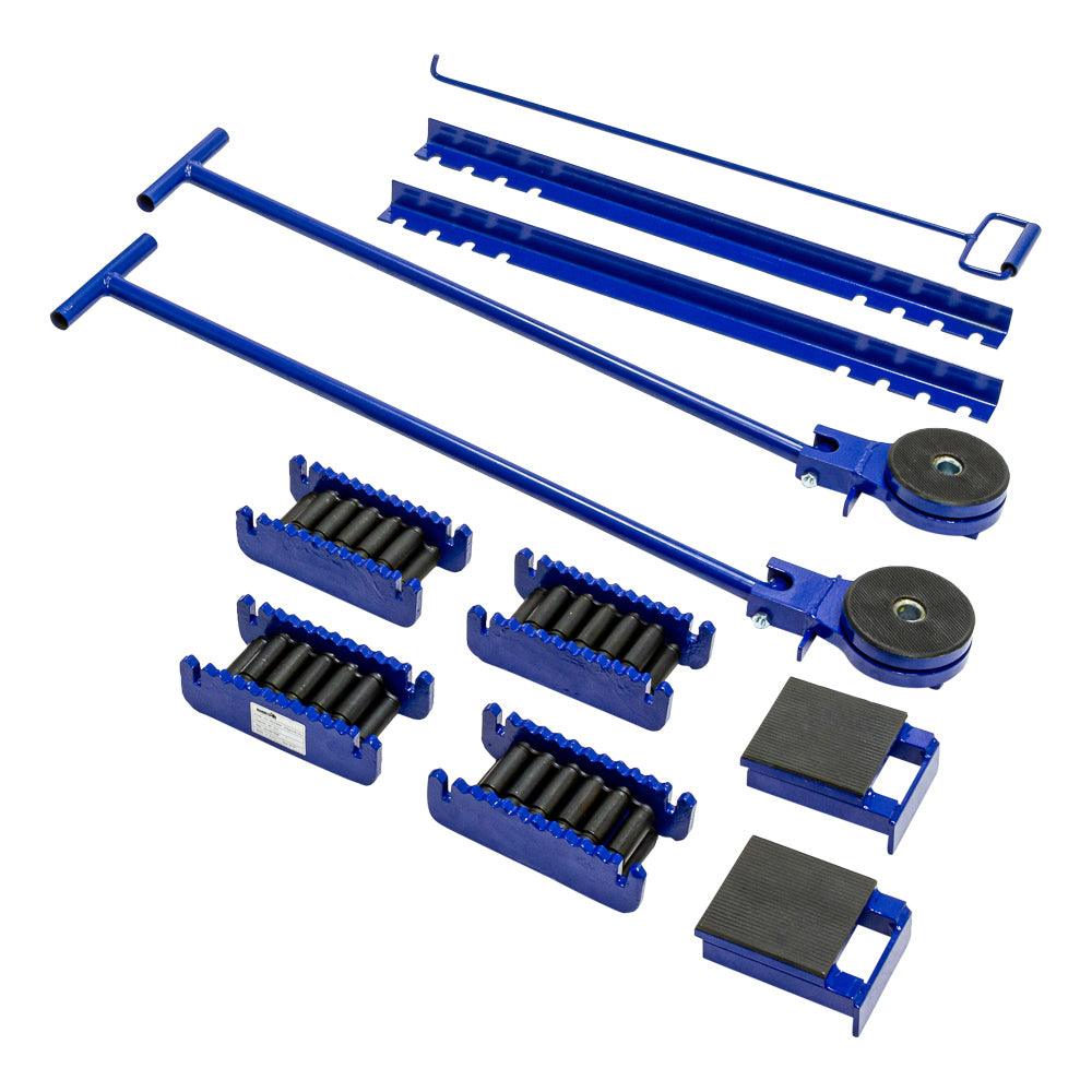MAMMUTH 20t Panzerrollen Komplettset, Transportfahrwerk, Transportroller 20 Tonnen / Schwerlast-Transportsystem / Komplettes Set SK20MM - Tools.de TP Profishop GmbH