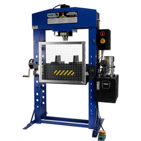 MAMMUTH 75 tonnen Elektrische Werkstattpresse Elektrohydraulisch Shop Press verschweißt I Industrie-Presse Elektro-Motor Lagerpresse 75t Hydraulikpresse SP75HEL - Tools.de TP Profishop GmbH