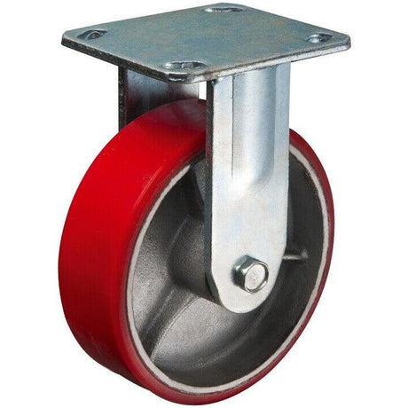 MAMMUTH Bockrolle 480kg 200 x 50mm / PU Rolle / Festes Rad WH200PF - Tools.de TP Profishop GmbH