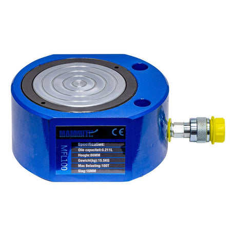 MAMMUTH Hydraulikzylinder 100 Tonnen Kurzhubzylinder Hub 16mm Zylinder MFL100 - Tools.de TP Profishop GmbH