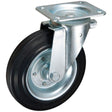MAMMUTH Lenkrolle 230kg 200 x 30mm Gummi Ersatzrad Ersatzrolle Rolle WE200RS - Tools.de TP Profishop GmbH