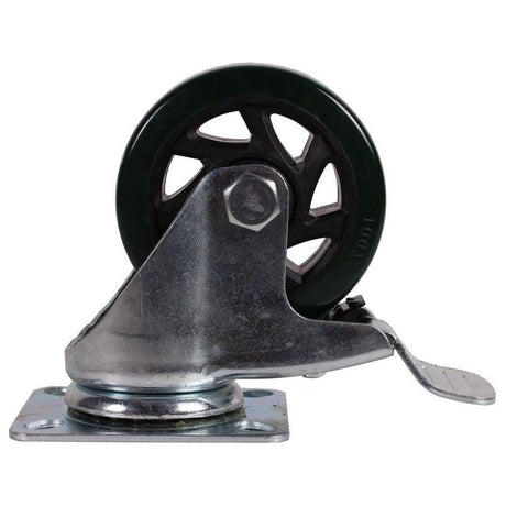 MAMMUTH Lenkrolle mit Bremse 160kg 100 x 40mm PU Ersatzrad Ersatzrolle Rolle W100PSDB - Tools.de TP Profishop GmbH