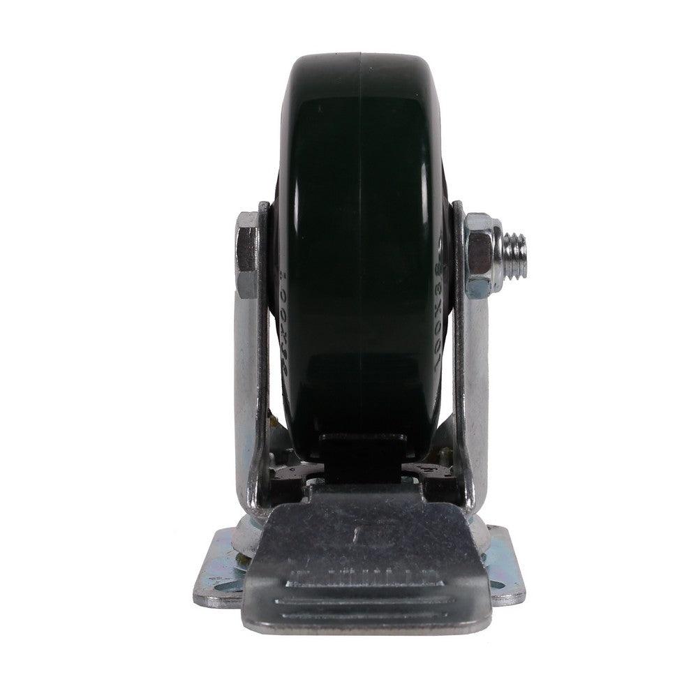 MAMMUTH Lenkrolle mit Bremse 160kg 100 x 40mm PU Ersatzrad Ersatzrolle Rolle W100PSDB - Tools.de TP Profishop GmbH
