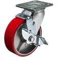MAMMUTH Lenkrolle mit Bremse 200 x 50mm PU Ersatzrolle Ersatzrad Rad Rolle WH200PSB - Tools.de TP Profishop GmbH
