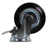 MAMMUTH Lenkrolle mit Bremse 230kg 200 x 30mm Gummi Ersatzrad Ersatzrolle Rolle WE200RSDB - Tools.de TP Profishop GmbH