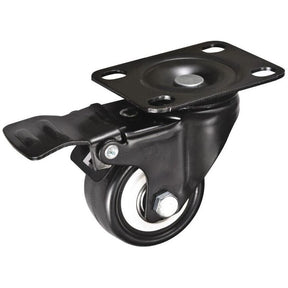 MAMMUTH Lenkrolle mit Bremse 30kg 40 x 20mm PU Ersatzrad Ersatzrolle Rolle Rad W040PSDB - Tools.de TP Profishop GmbH