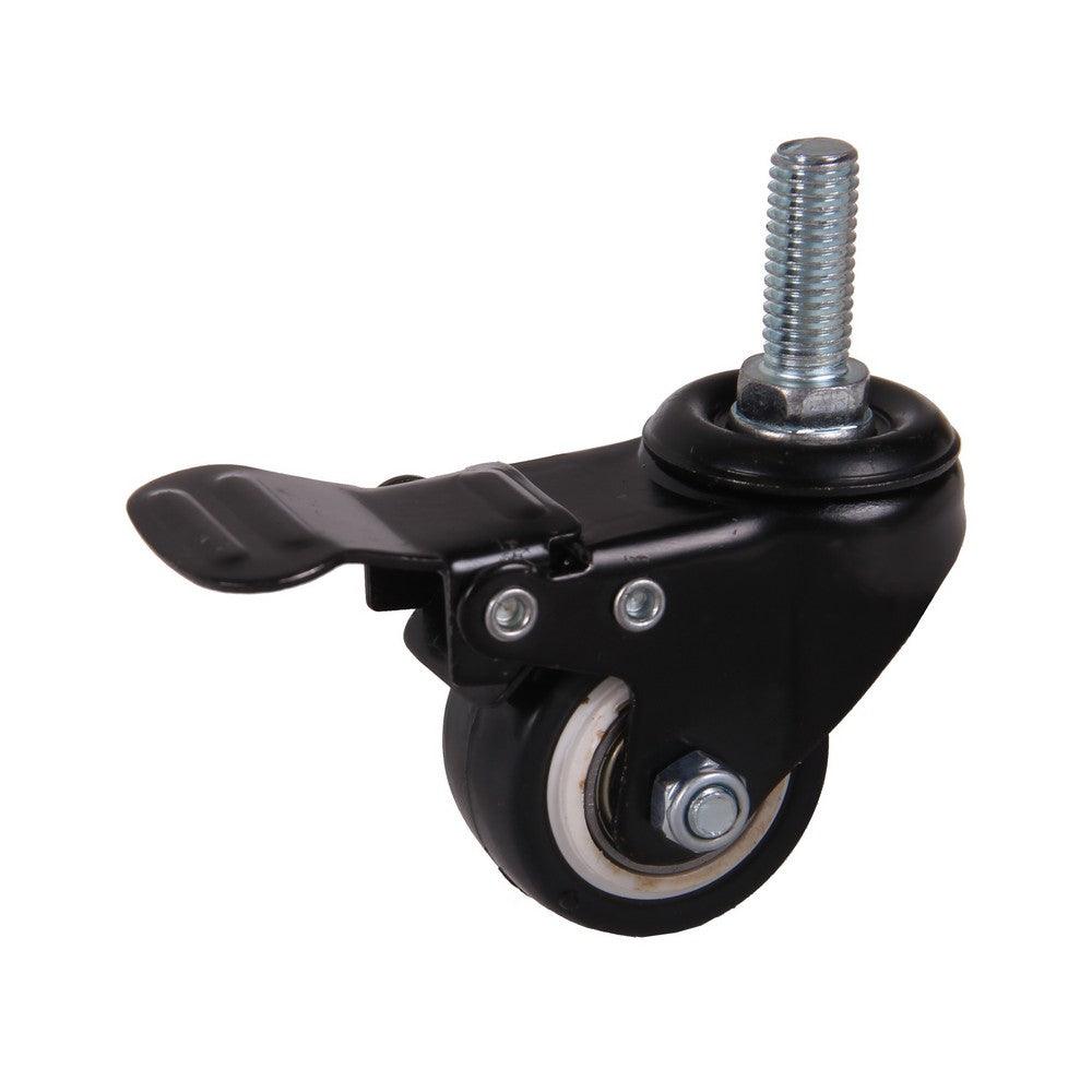 MAMMUTH Lenkrolle mit Bremse 30kg 40 x 20mm PU Gewindestange Ersatzrolle W040PSPB - Tools.de TP Profishop GmbH
