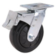 MAMMUTH Lenkrolle mit Bremse 360kg 150 x 45mm PU Ersatzrad Ersatzrolle Rolle W150PSDB - Tools.de TP Profishop GmbH