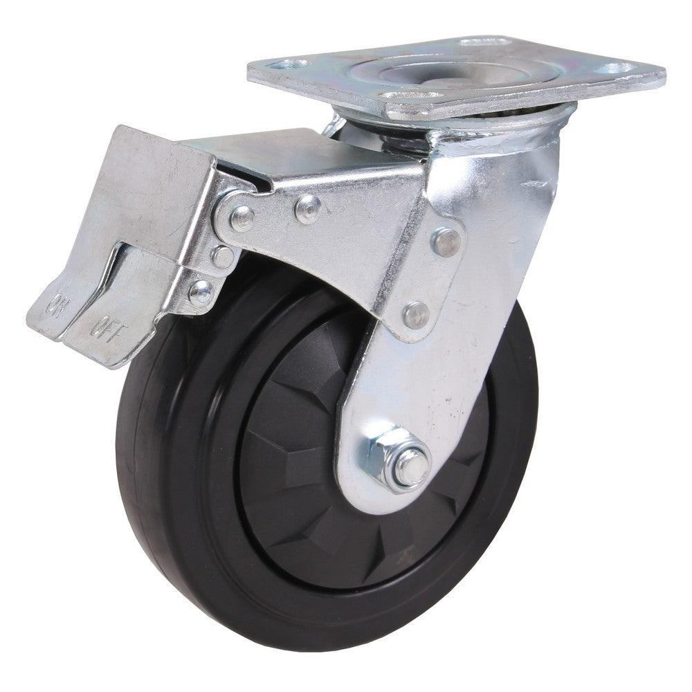 MAMMUTH Lenkrolle mit Bremse 360kg 150 x 45mm PU Ersatzrad Ersatzrolle Rolle W150PSDB - Tools.de TP Profishop GmbH