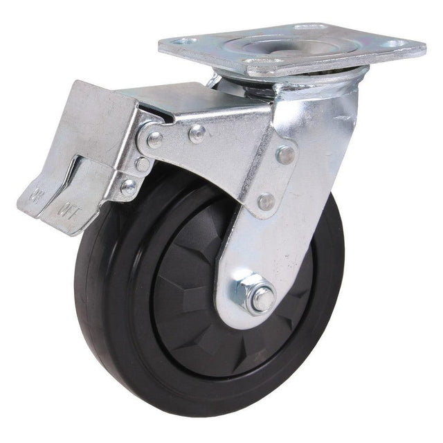 MAMMUTH Lenkrolle mit Bremse 360kg 150 x 45mm PU Ersatzrad Ersatzrolle Rolle W150PSDB - Tools.de TP Profishop GmbH