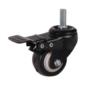 MAMMUTH Lenkrolle mit Bremse 45kg 50 x 23mm PU Gewindestange Ersatzrolle W050PSPB - Tools.de TP Profishop GmbH