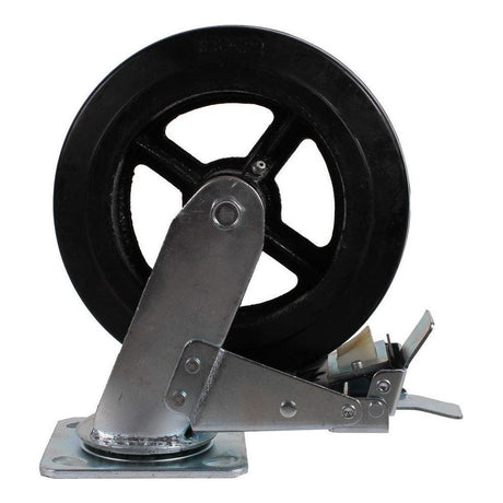 MAMMUTH Lenkrolle mit Doppelbremse 270kg 200 x 50mm Gummi Ersatzrad Ersatzrolle Rolle WH200RSDB - Tools.de TP Profishop GmbH