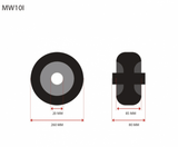 MAMMUTH Loses Rad 110kg 260 x 85mm Massiv Gummi Ersatzrolle Ersatzrad Rolle MW10I - Tools.de TP Profishop GmbH